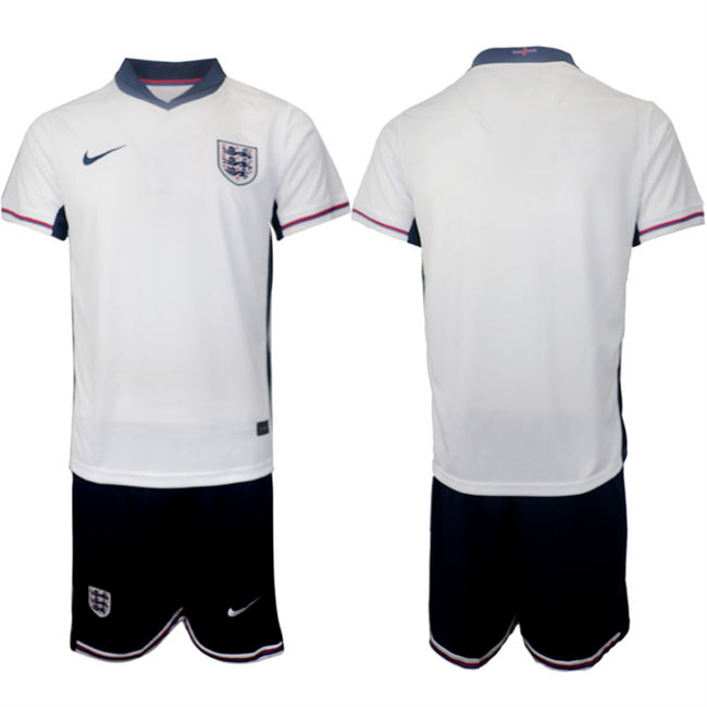 Men's England White UEFA Euro 2024 Home Soccer Jersey Suit